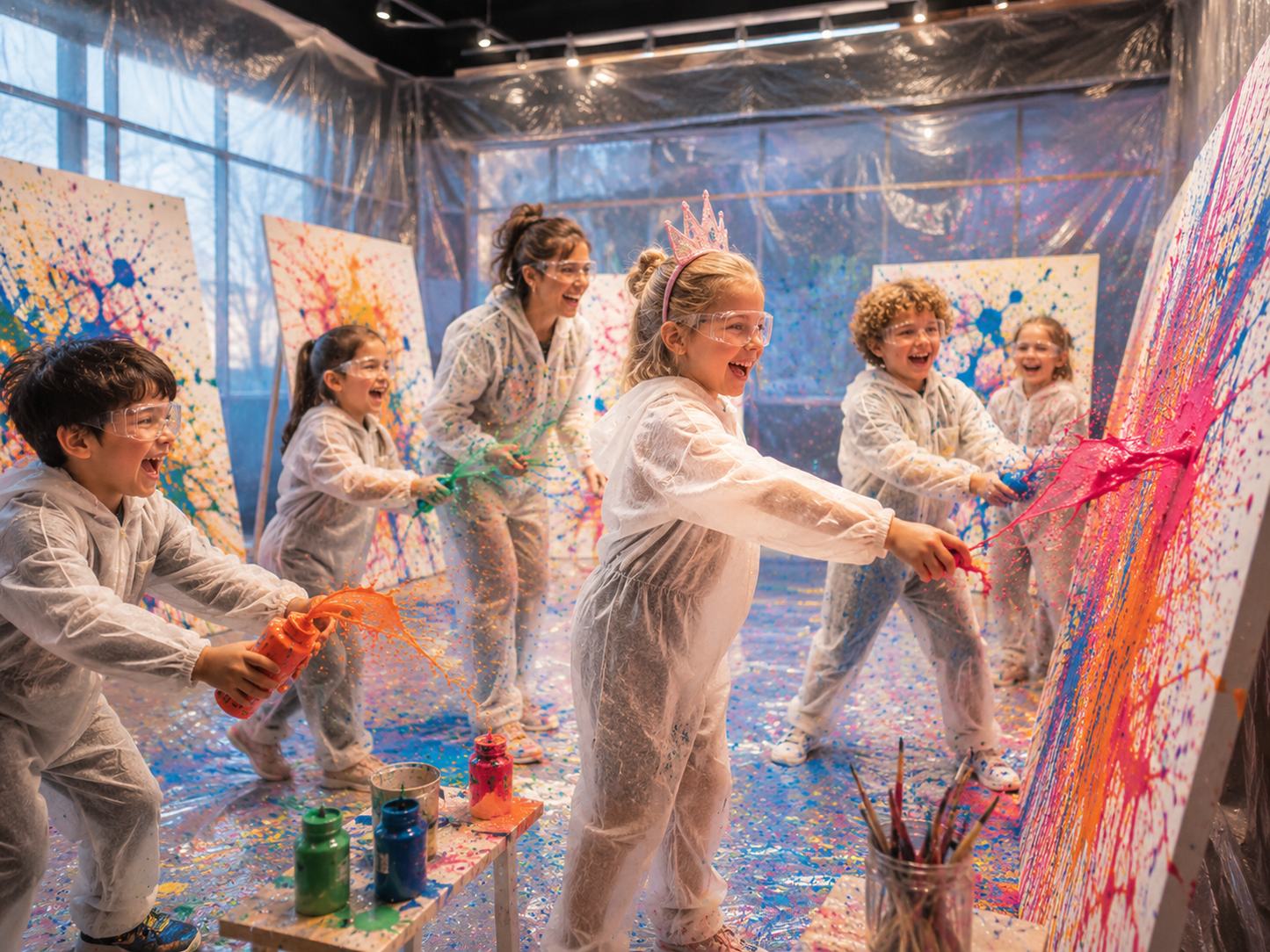 Action Painting – Kindergeburtstag
